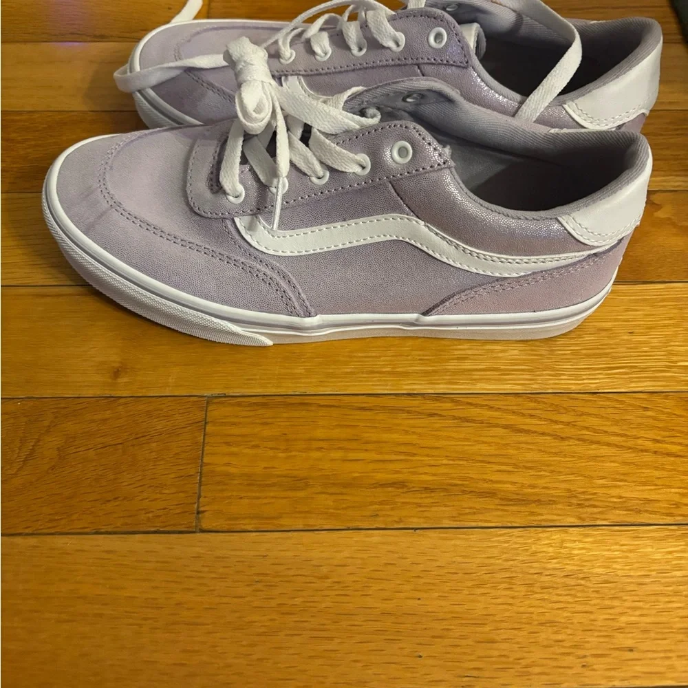 NWT Vans Brooklyn Sparkly Purple Glitter‎ Sneakers | Kids Size 5